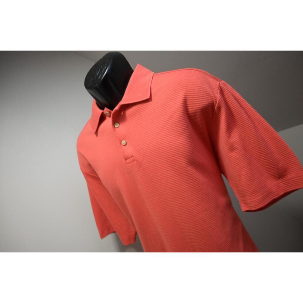Tommy Bahama Golf Polo Coral Pima-Poly Marlin Short Sleeve Mens Size Large